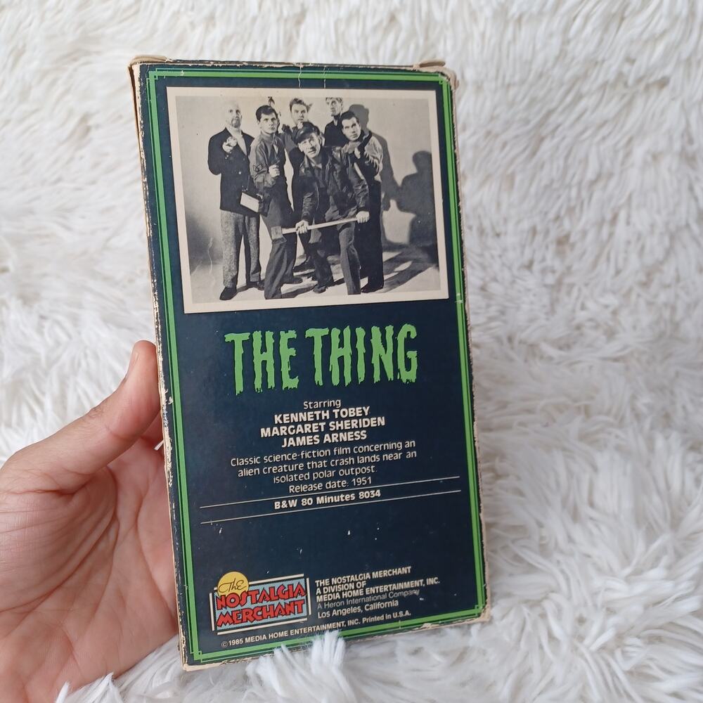 VHS TAPE ORIGINAL FROM 1951 THE THING JAMES ARNESS